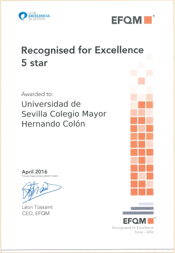 Recognised for Excellence 5 star